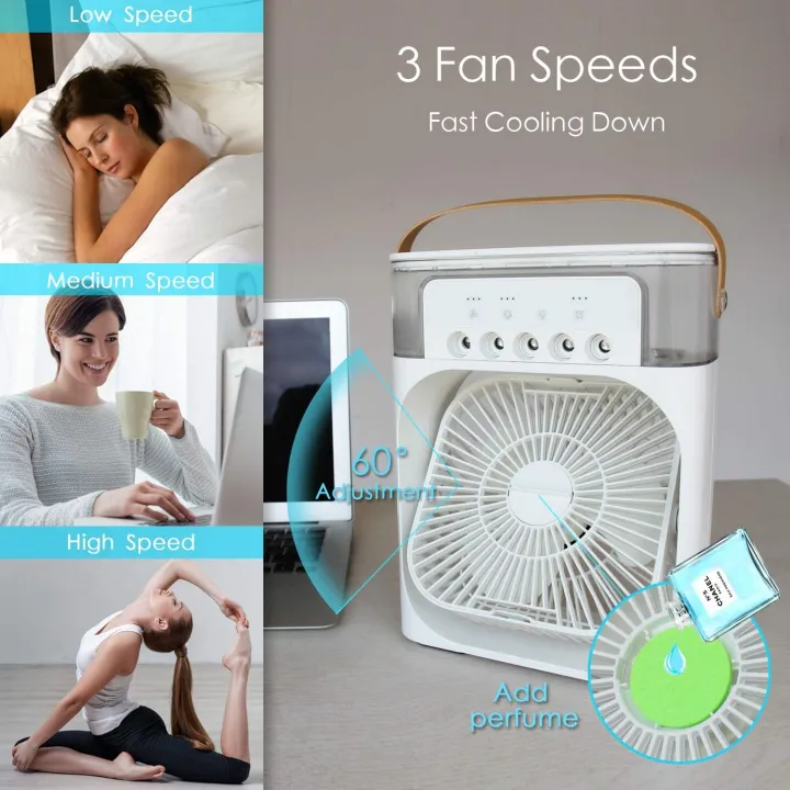 Mini Ac Mini Fan Air Cooler Fan and Humidifier Portable USB Mini Ac Mini Air Cooler - Image 2