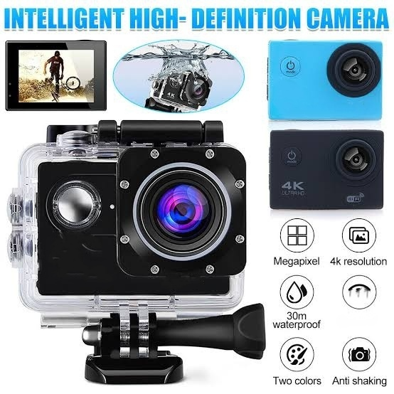 Ultra HD Action Camera 12MP 2" LCD 30M Waterproof 170D Remote Control Helmet - Image 2